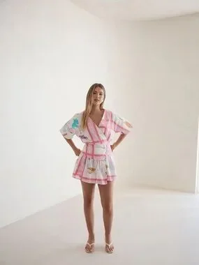 Sabo Skirt | Dresses | Sabo Skirt Nwt Micah Wrap Dress Xs Surfing Scarf ...